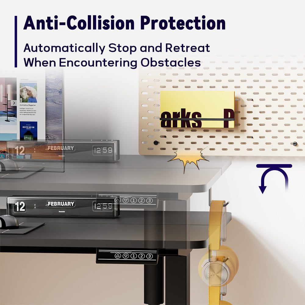 Elektrisch Sta-bureau in Hoogte Verstelbaar, 120x60cm