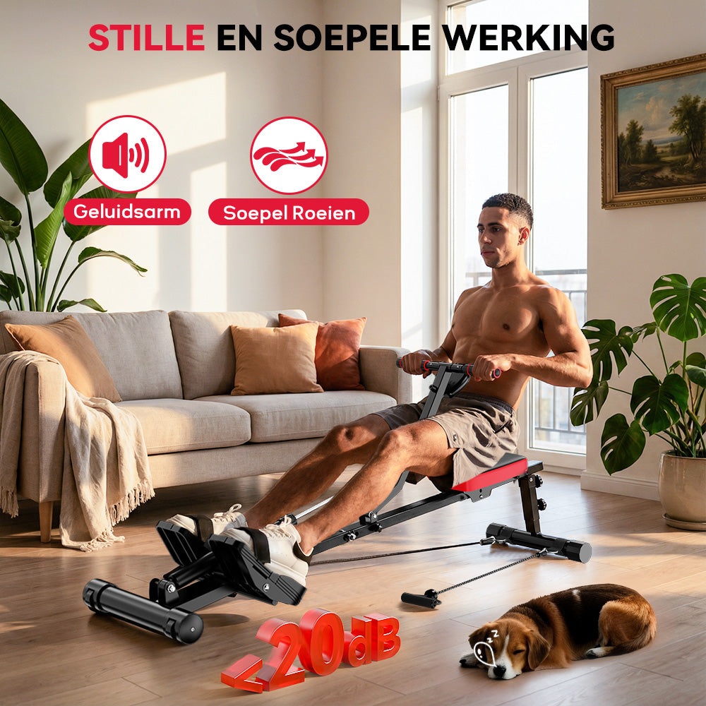 Hydraulische Roeimachine, 12 Weerstandsniveaus