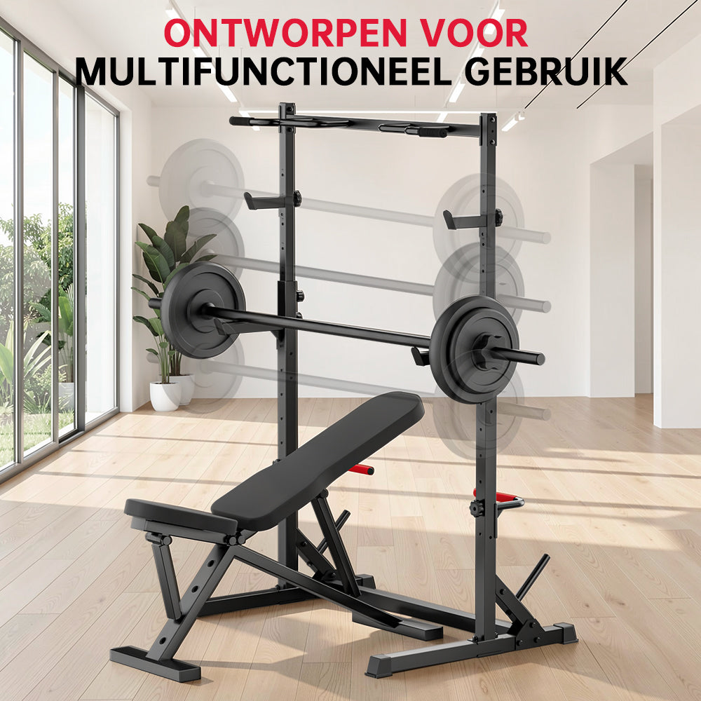 Halve Squat-Rek met Optrekstang