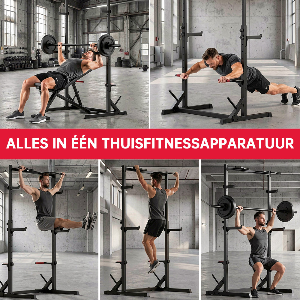 Halve Squat-Rek met Optrekstang