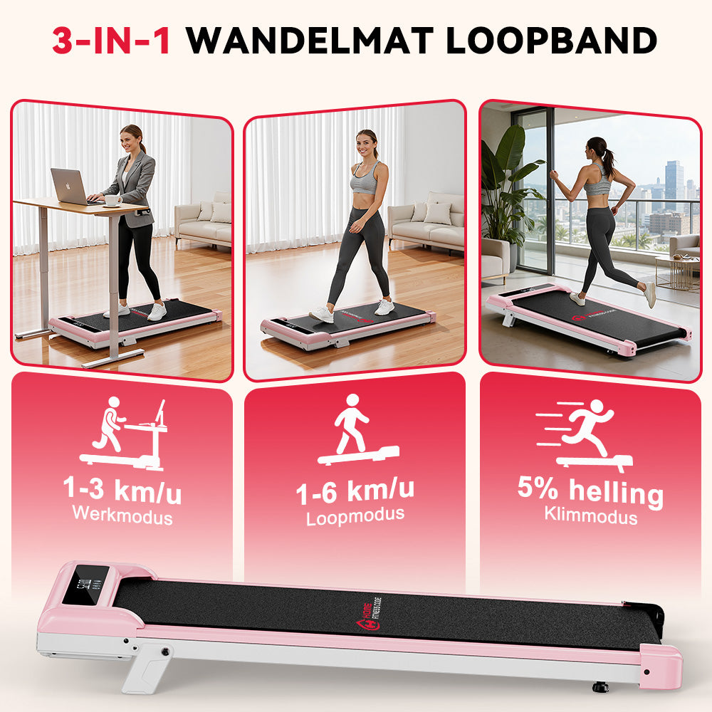 Loopband Z3 met Borstelloze Motor, Snelheid 1-6 km/u, 5% Handmatige Helling