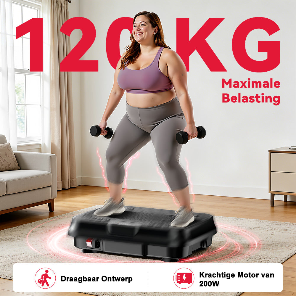 Fitness Trilplaat F1, 250 Intensiteitsniveaus