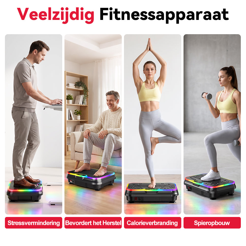 Fitness Trilplaat F1, 250 Intensiteitsniveaus