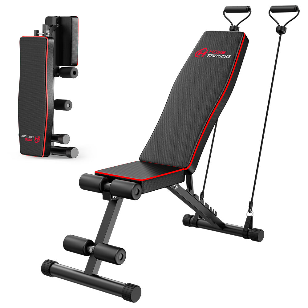 Opvouwbare Fitnessbank B1, Verstelbare Rugleuning