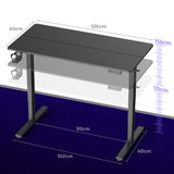Elektrisch Sta-bureau in Hoogte Verstelbaar, 120x60cm