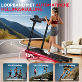 Opvouwbare Loopband Q5 met Helling, Borstelloze Motor, Snelheid 1-12km/u