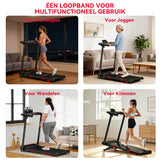Opvouwbare Loopband Q5 met Helling, Borstelloze Motor, Snelheid 1-12km/u