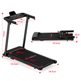 Opvouwbare Loopband Q5 met Helling, Borstelloze Motor, Snelheid 1-12km/u