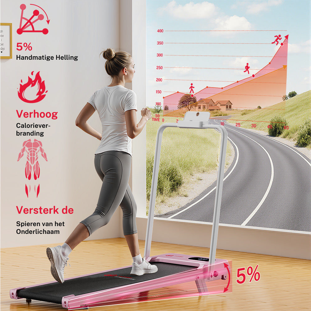 Loopband T7, Snelheid 1-6KM/H, 5% Handmatige Helling