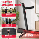 Opvouwbare Loopband Y5 met Borstelloze Motor, 0%-15% Automatische Hellingshoek