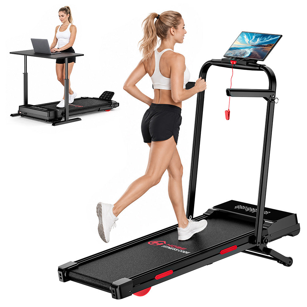 Opvouwbare Loopband Y5 met Borstelloze Motor, 0%-15% Automatische Hellingshoek