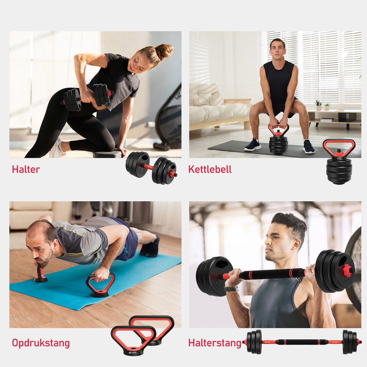 4-in-1 Multifunctionele Halterset