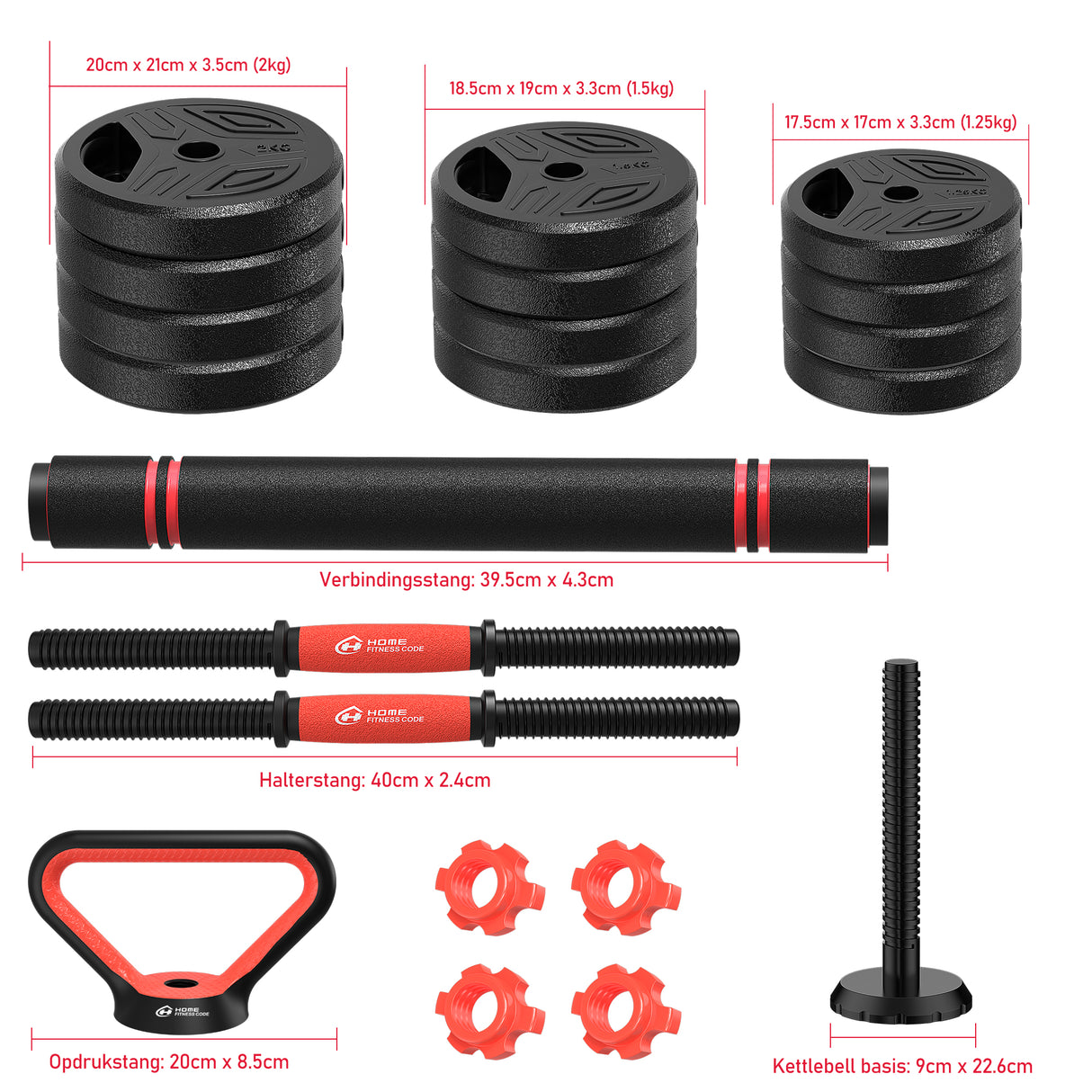 4-in-1 Multifunctionele Halterset