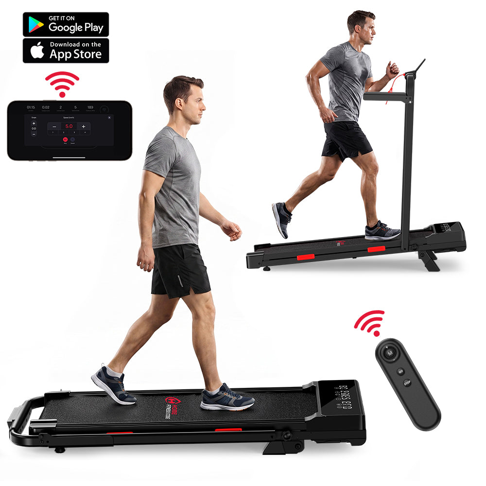 Loopband Q2 Pro met 5% Handmatige Helling, Snelheid 1-10 km/u (Nieuwe Versie)