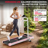 Loopband Q2 Pro met 5% Handmatige Helling, Snelheid 1-10 km/u (Nieuwe Versie)