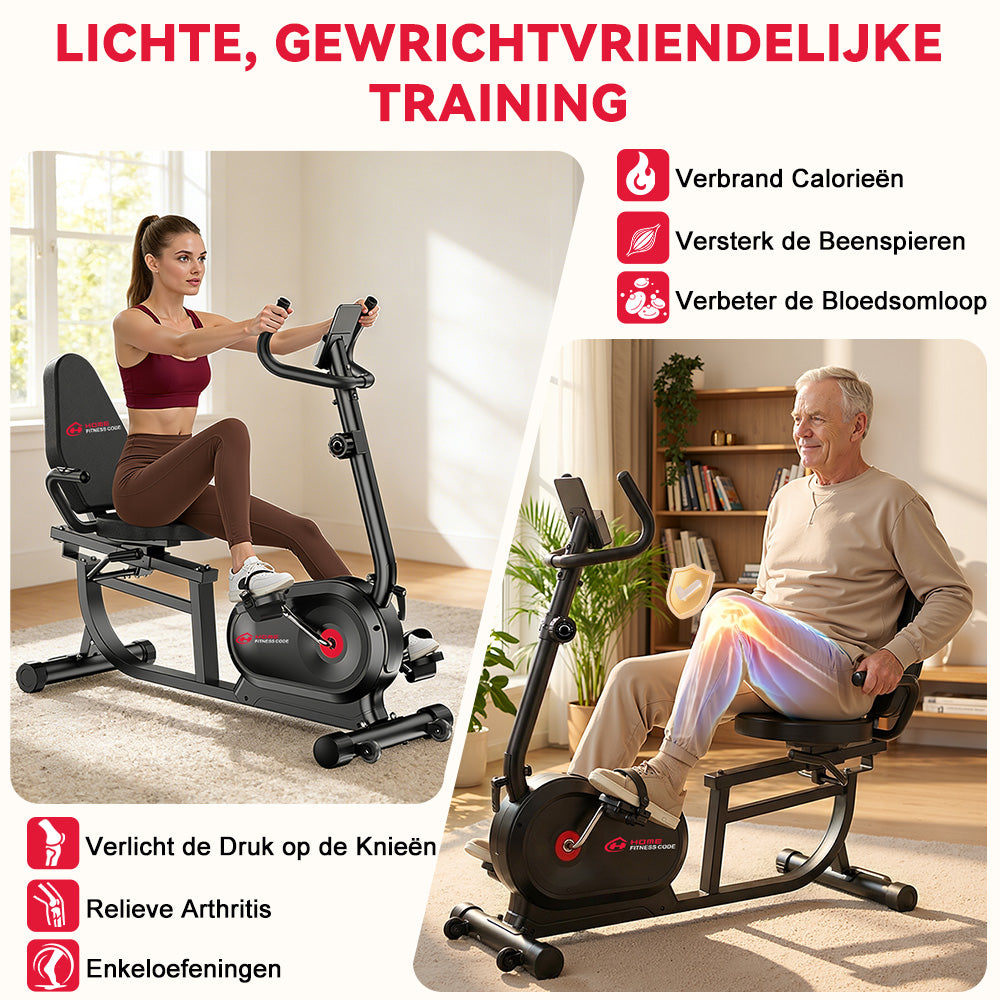 Ligfiets X1, 16 Weerstandsniveaus