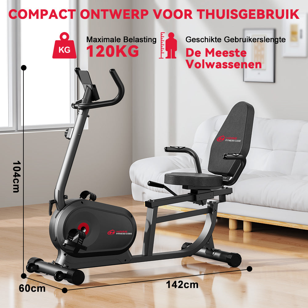 Ligfiets X1, 16 Weerstandsniveaus