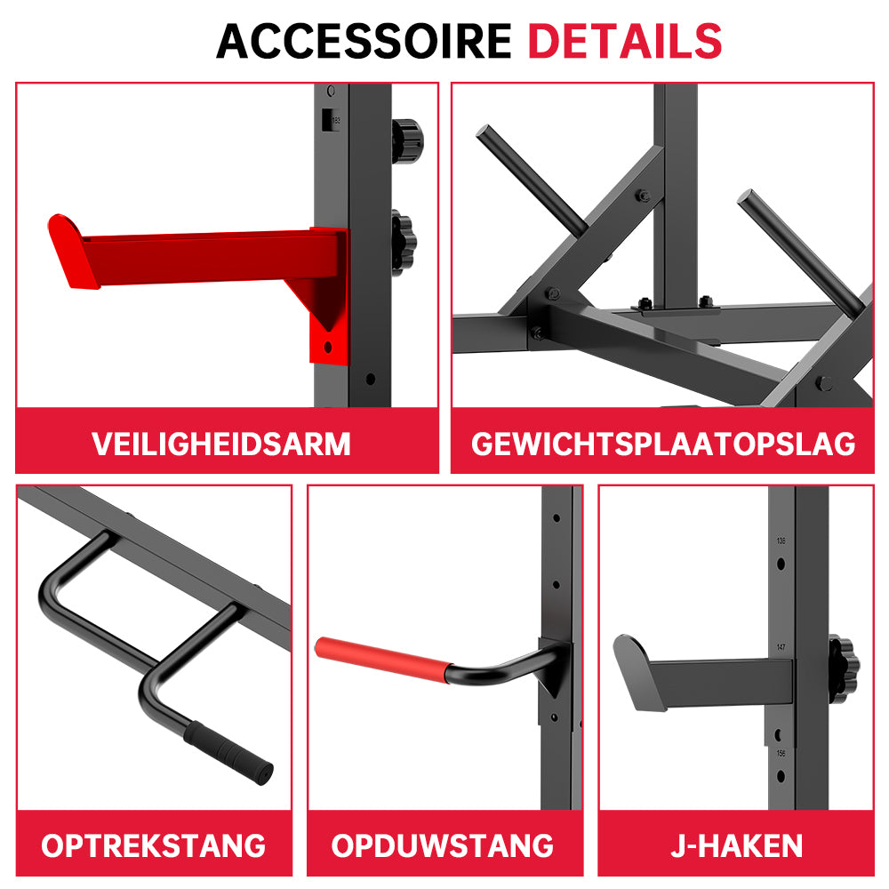 Halve Squat-Rek met Optrekstang