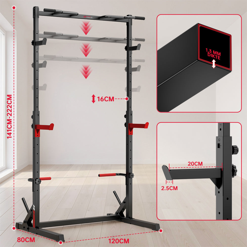 Halve Squat-Rek met Optrekstang