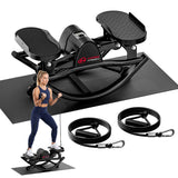 U-Vormige Zijwaartse Stepper met Weerstandsbanden en Antislipmat