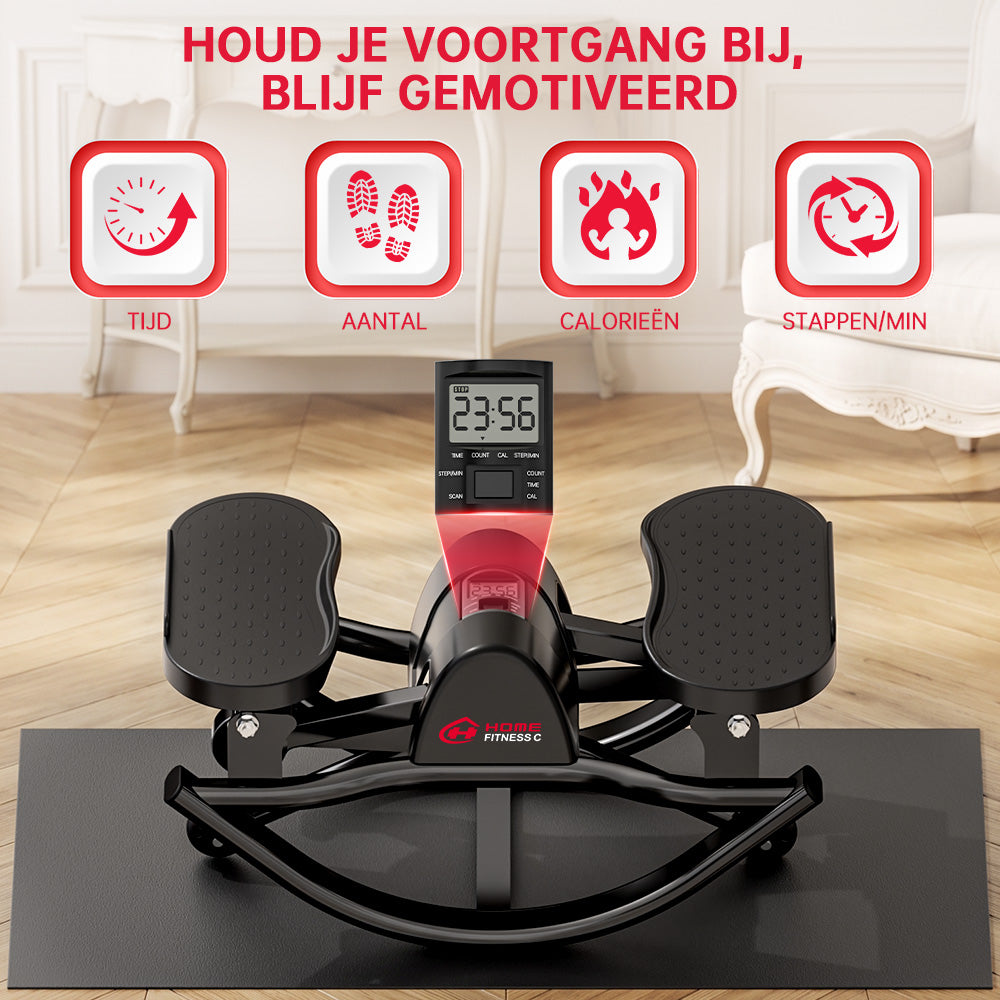 U-Vormige Zijwaartse Stepper met Weerstandsbanden en Antislipmat