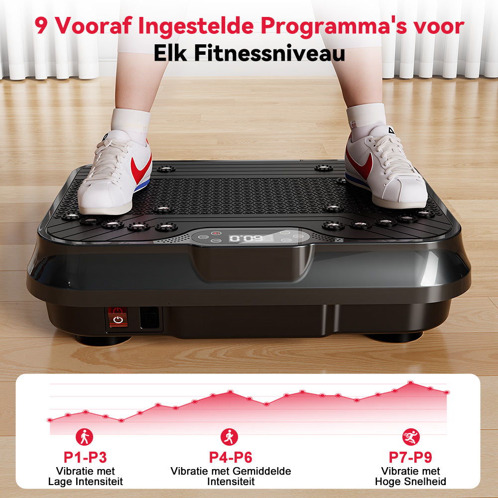 Fitness Trilplaat F1, 250 Intensiteitsniveaus