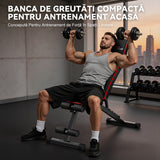 Opvouwbare Fitnessbank B1, Verstelbare Rugleuning