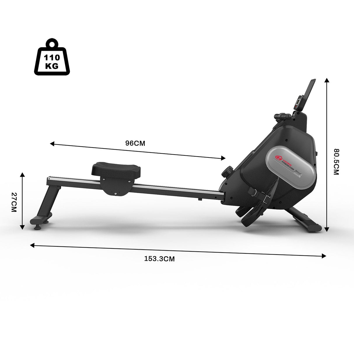 Magnetische Roeimachine, Weerstand 16 Niveaus